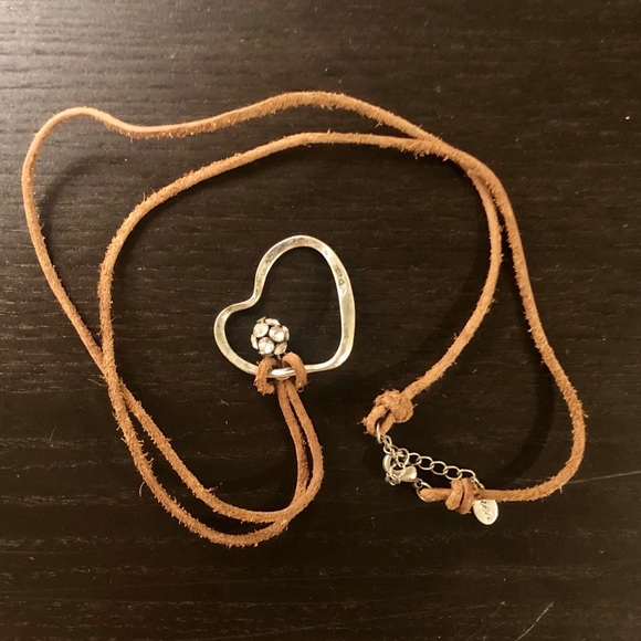 NWOT- AE leather pendant necklace - Picture 2 of 3